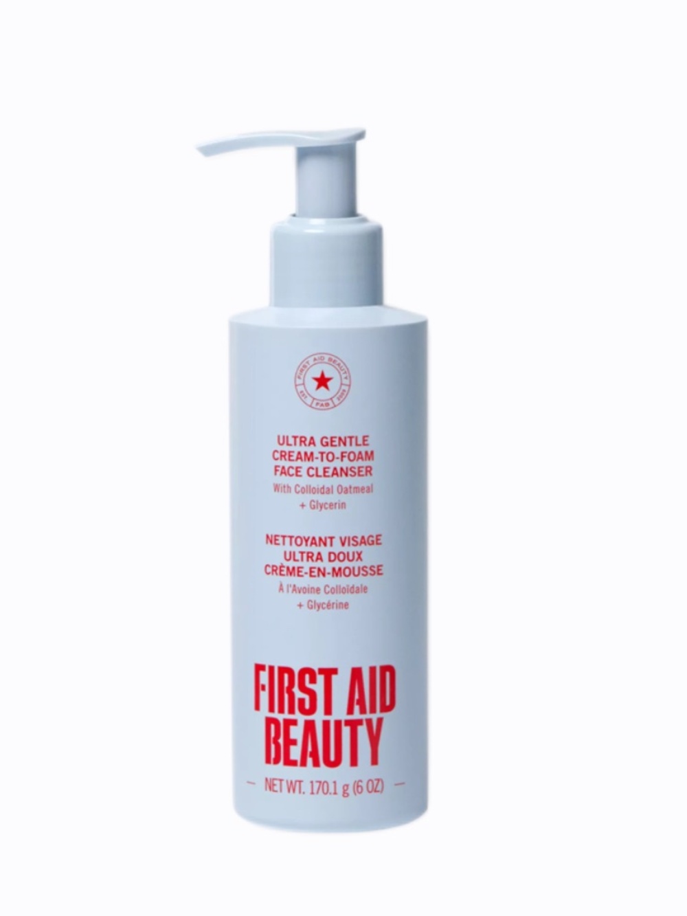 First Aid Beauty Ultra Gentle Cream-to-Foam Face Cleanser